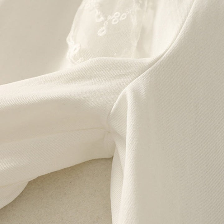 Pantalones de algodón de pierna ancha con bolsillos y cinturón de encaje de color liso para mujer de Buddha Stones Daily - image 14