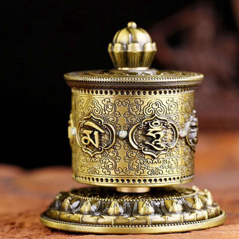 Decoración del coche de la rueda de oración de bendición tibetana