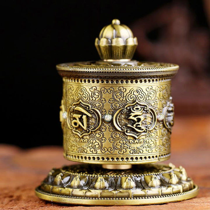 Decoración del coche de la rueda de oración de bendición tibetana