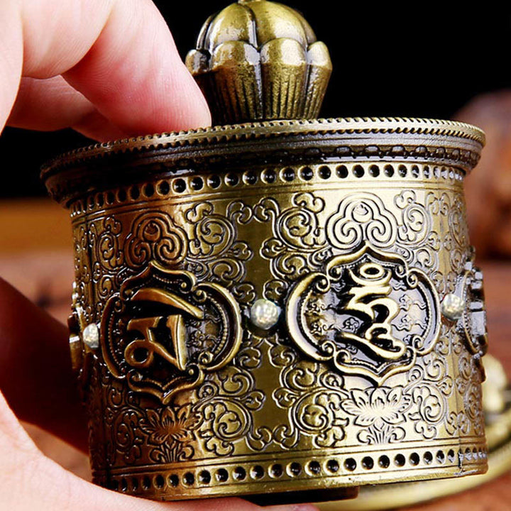 Decoración del coche de la rueda de oración de bendición tibetana