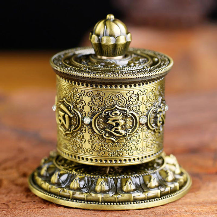 Decoración del coche de la rueda de oración de bendición tibetana