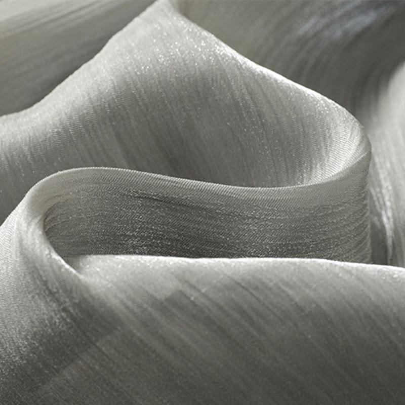 Pantalones anchos para mujer con cintura elástica, diseño plisado y bolsillos en gris claro con Buddha Stones - image 15