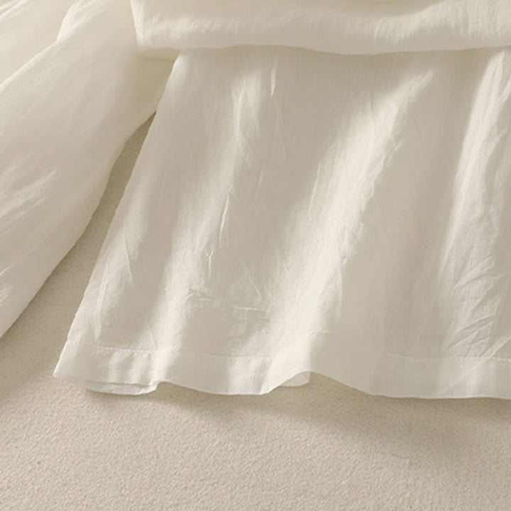 Pantalones de lino y algodón con cintura elástica para mujer, de Buddha Stones, de 7 a 8 de largo y pierna ancha, con bolsillos - image 18