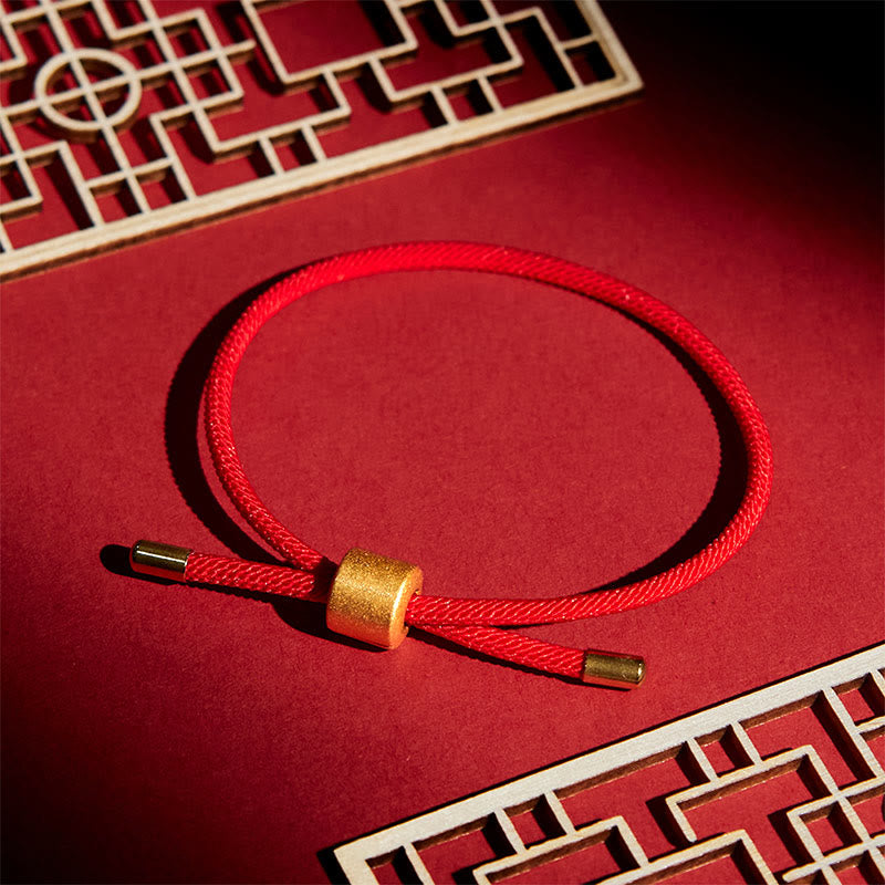 Pulsera de hilo rojo de la suerte con Buddha Stones - image 2