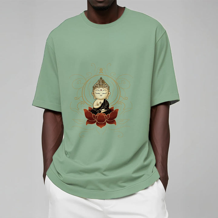 Camiseta con estampado de Buddha Stones de Buda de loto - image 16