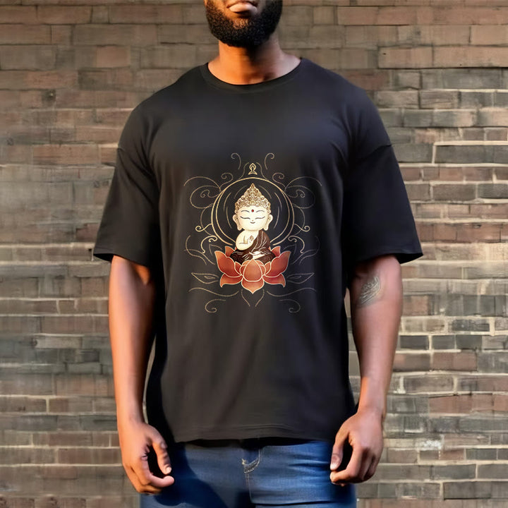 Camiseta con estampado de Buddha Stones de Buda de loto - image 6