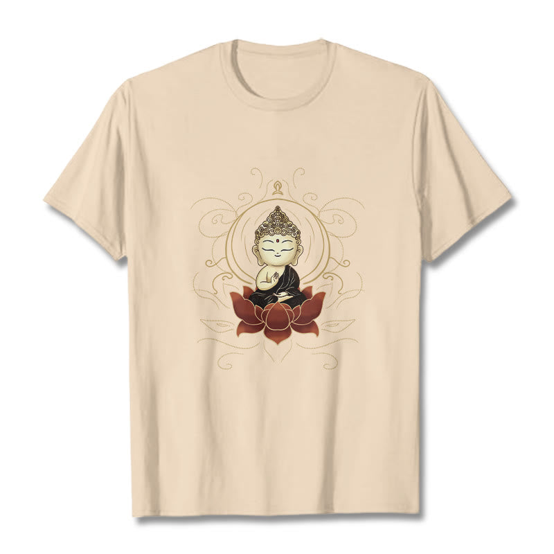 Camiseta con estampado de Buddha Stones de Buda de loto - Sopa de mariscos - 2XL - image 11