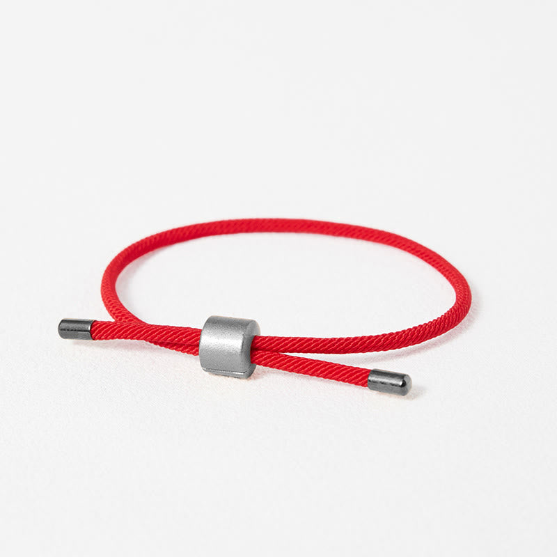 Pulsera de hilo rojo de la suerte con Buddha Stones - Hilo rojo (plata) (tamaño de la pulsera: 15,5-22 cm) - image 11
