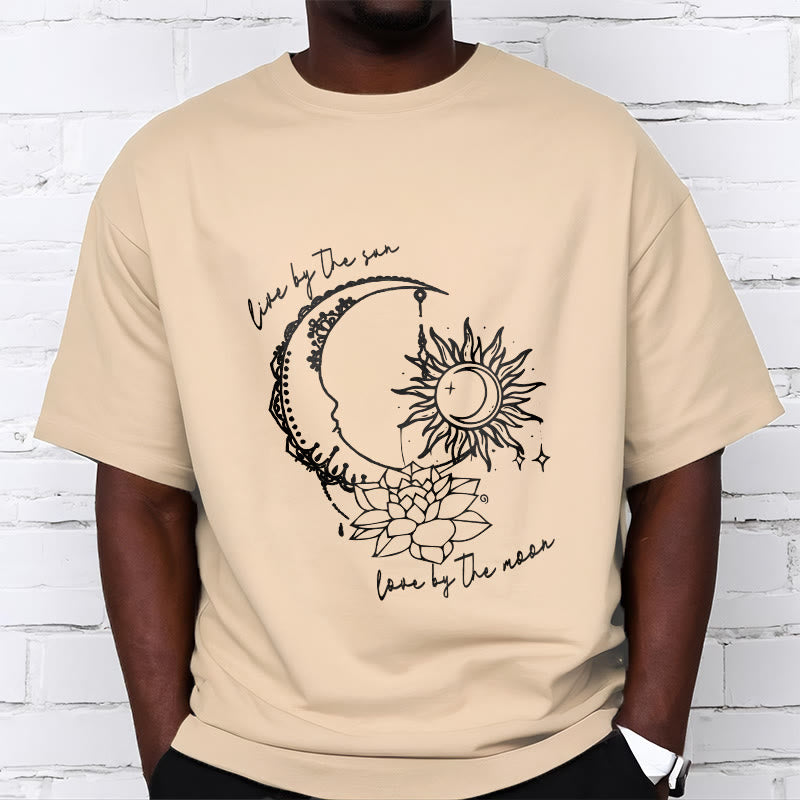 Camiseta con estampado de flor de loto, sol, luna y Buddha Stones - image 12