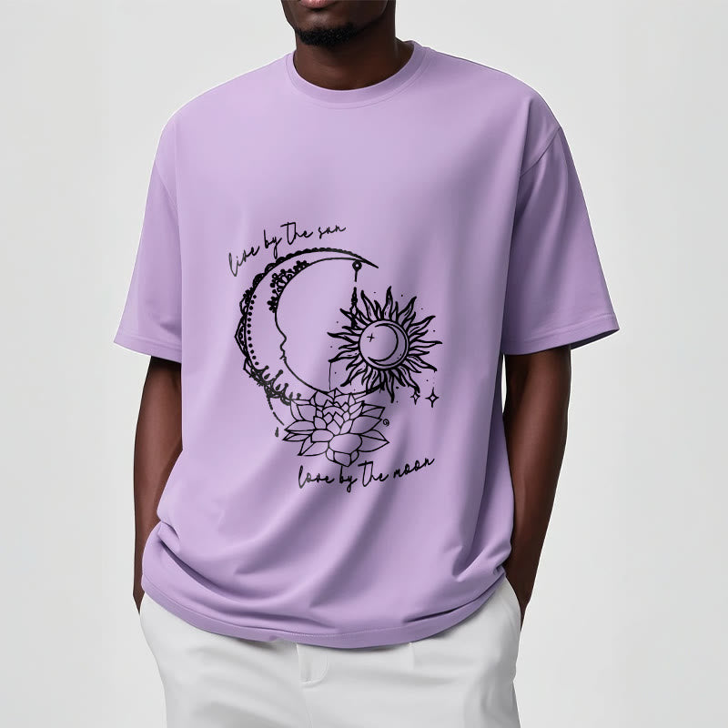 Camiseta con estampado de flor de loto, sol, luna y Buddha Stones - image 18