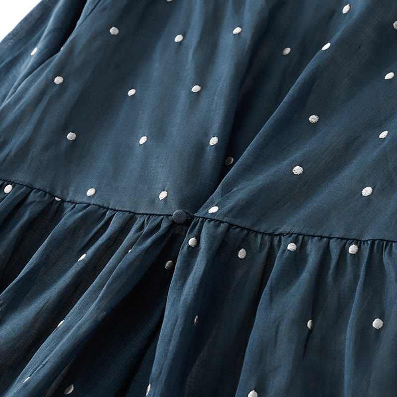 Vestido midi de Buddha Stones en la espalda y media manga con bolsillos - image 6