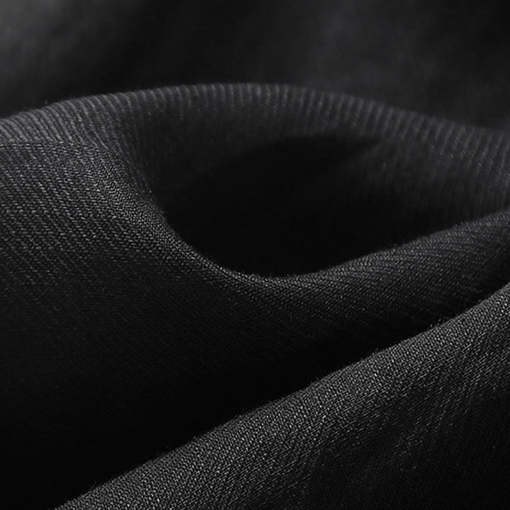 Vestido midi informal de lino y algodón con mangas tres cuartos y bordado de Buddha Stones - image 7