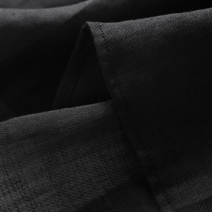 Vestido midi informal de lino y algodón con mangas tres cuartos y bordado de Buddha Stones - image 7