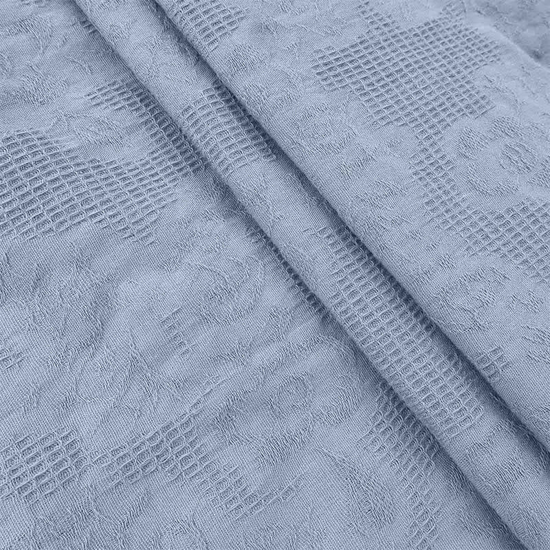 Vestido midi de lino y algodón con diseño plisado de jacquard y cordón de verano con Buddha Stones y bolsillos - image 20
