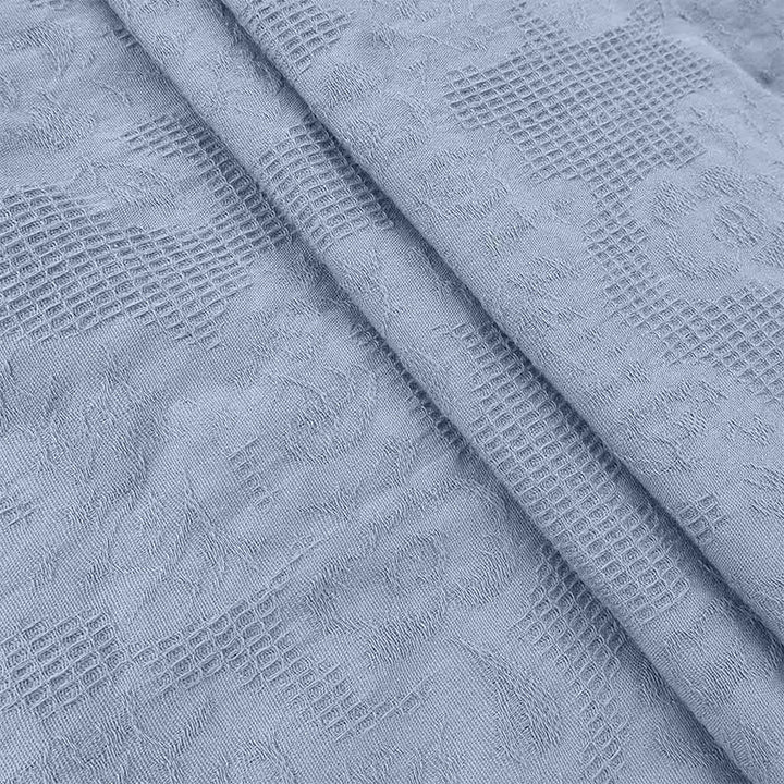Vestido midi de lino y algodón con diseño plisado de jacquard y cordón de verano con Buddha Stones y bolsillos - image 20