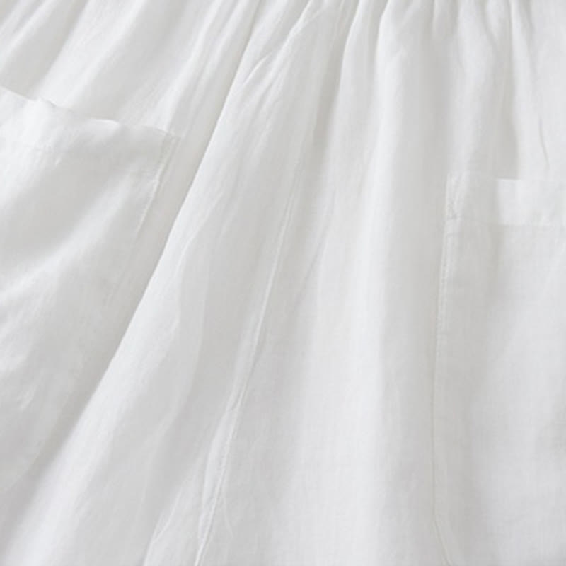 Pantalones anchos de algodón con diseño informal de Buddha Stones para mujer, tallas 7-8, con bolsillos - image 13