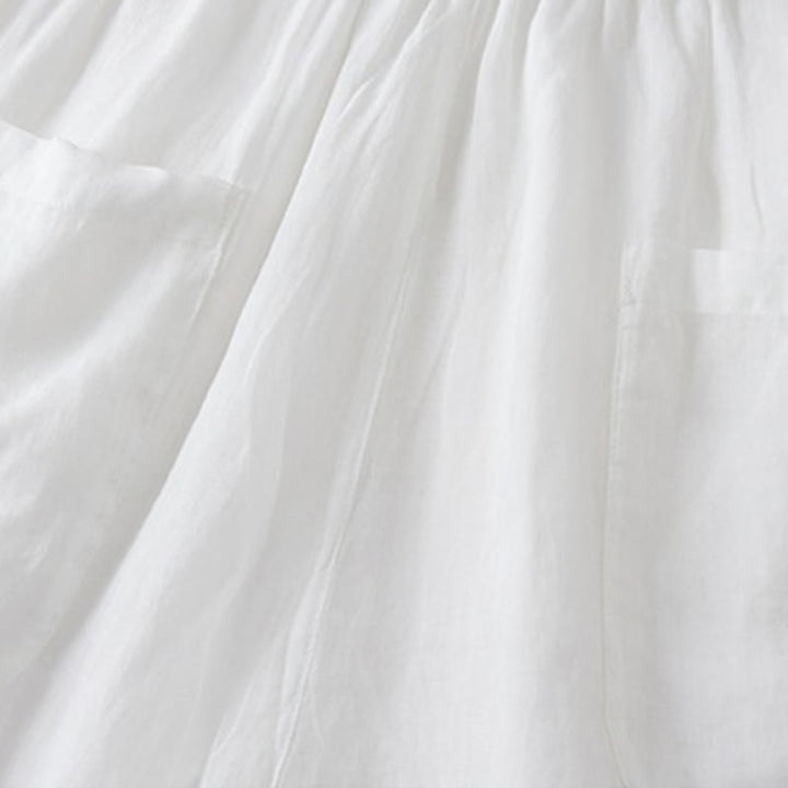 Pantalones anchos de algodón con diseño informal de Buddha Stones para mujer, tallas 7-8, con bolsillos - image 13