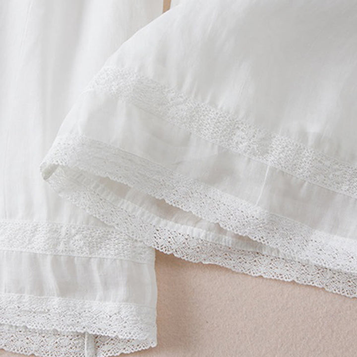 Pantalones anchos de algodón con diseño informal de Buddha Stones para mujer, tallas 7-8, con bolsillos - image 14