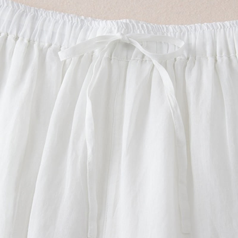 Pantalones anchos de algodón con diseño informal de Buddha Stones para mujer, tallas 7-8, con bolsillos - image 11