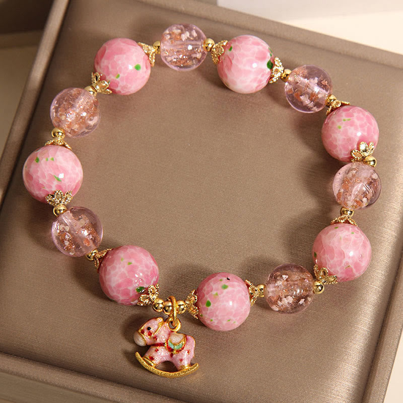 Pulsera Liuli con Buddha Stones y balancín del Año del Caballo - image 5