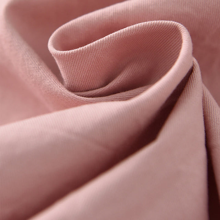 Pantalones capri casuales de algodón liso con cintura alta y pernera ancha para mujer con bolsillos de Buddha Stones - image 16