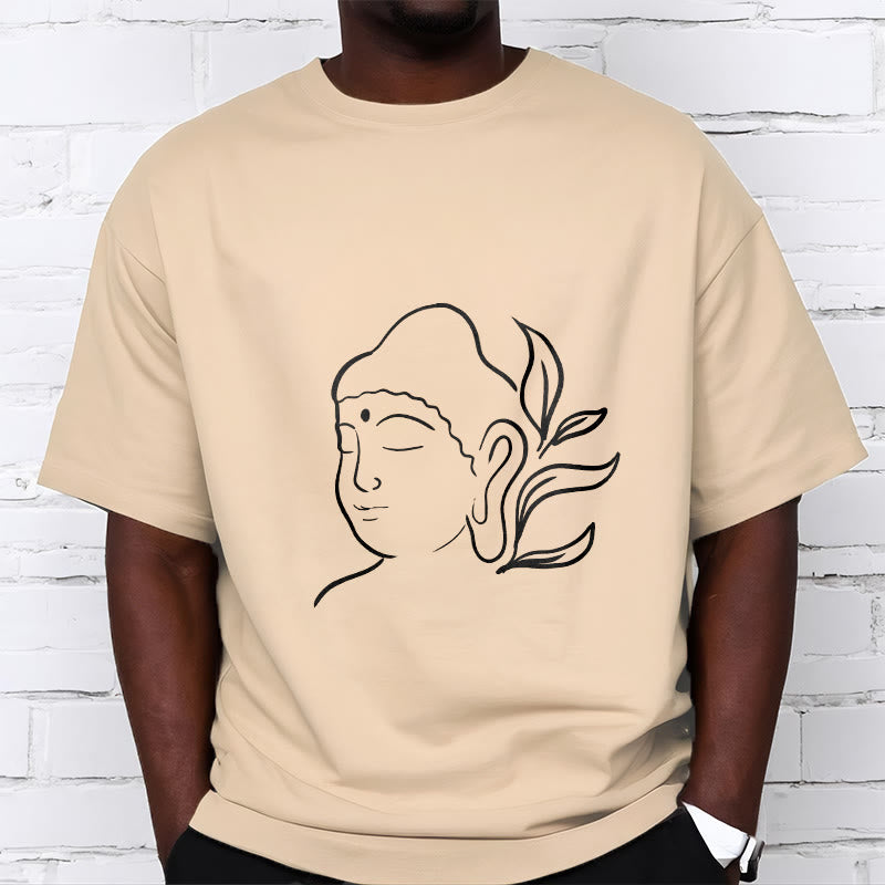 Camiseta informal con estampado de cara de Buddha Stones de Buda - image 10