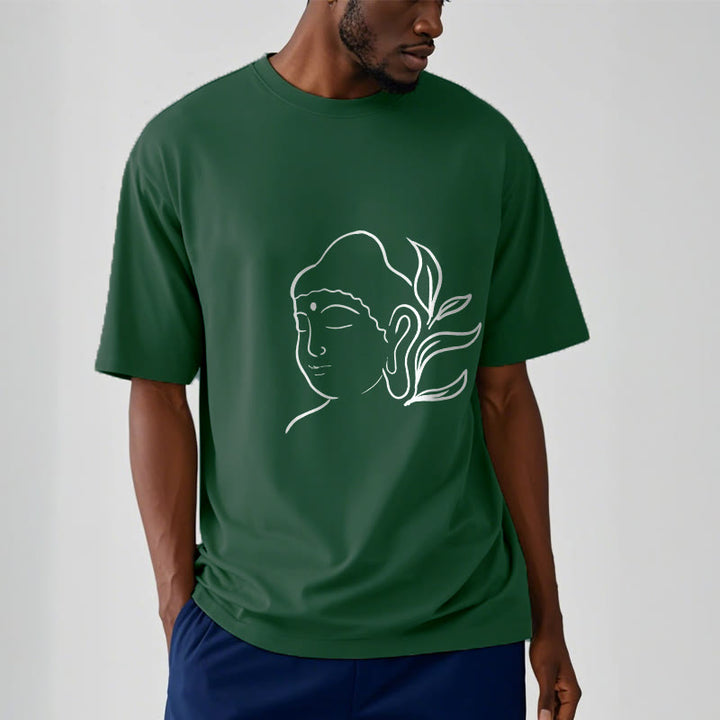 Camiseta informal con estampado de cara de Buddha Stones de Buda - image 12