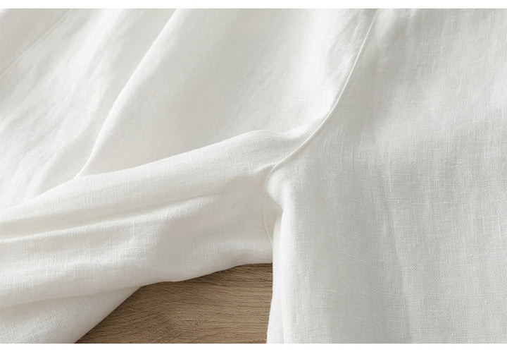 Pantalones casuales retro de algodón con pernera ancha y bolsillos con cremallera de Buddha Stones para mujer - image 12