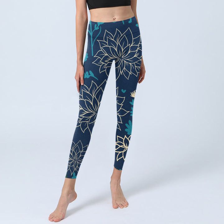 Leggings de yoga para mujer con estampado de Buddha Stones - image 5