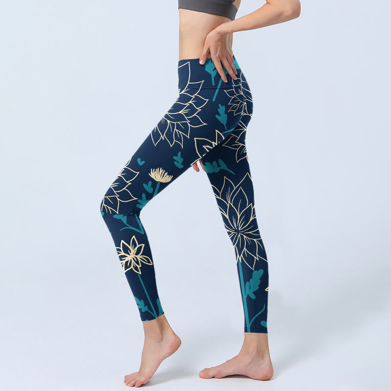 Leggings de yoga para mujer con estampado de Buddha Stones - image 3