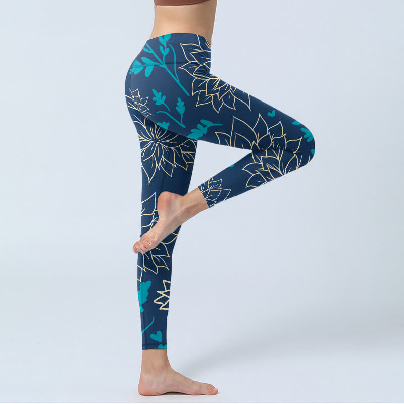 Leggings de yoga para mujer con estampado de Buddha Stones - image 3