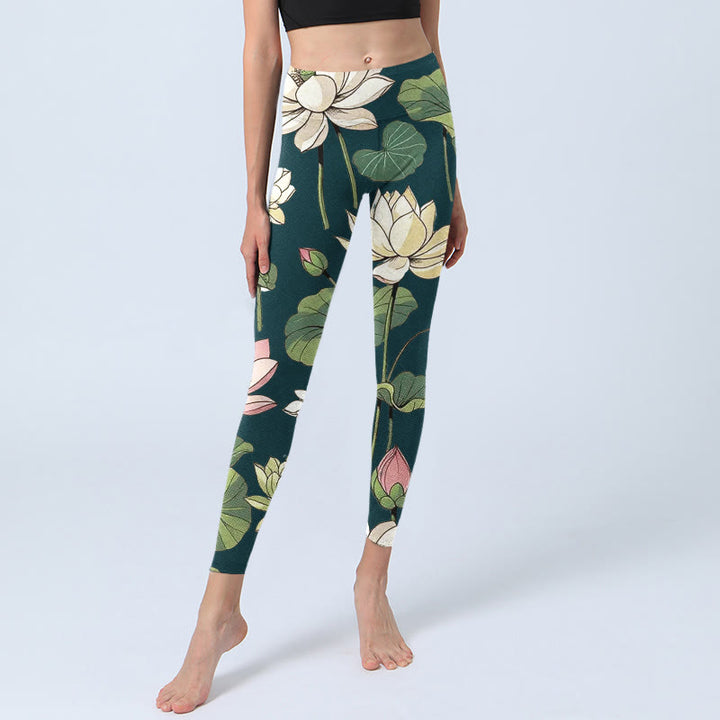Leggings de yoga para mujer con estampado de Buddha Stones - image 6