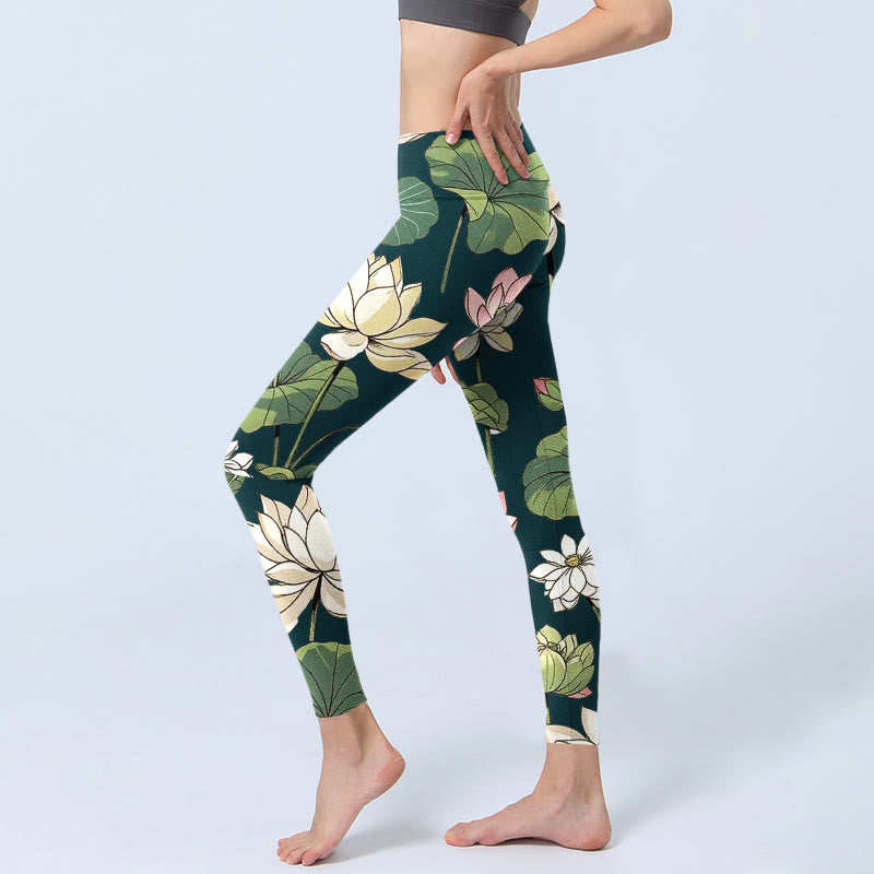 Leggings de yoga para mujer con estampado de Buddha Stones - image 3