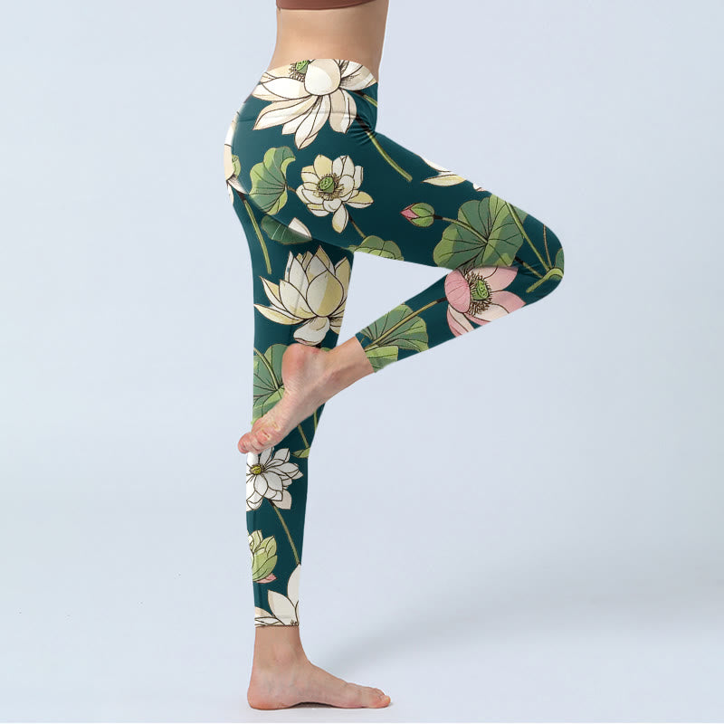 Leggings de yoga para mujer con estampado de Buddha Stones - image 3