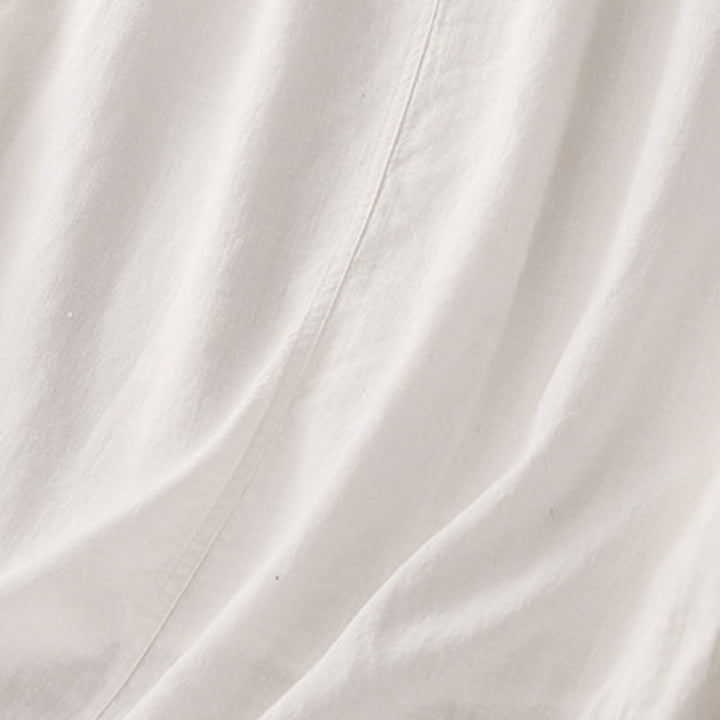 Falda de algodón con cintura elástica y cordón ajustable de Buddha Stones para mujer - image 10