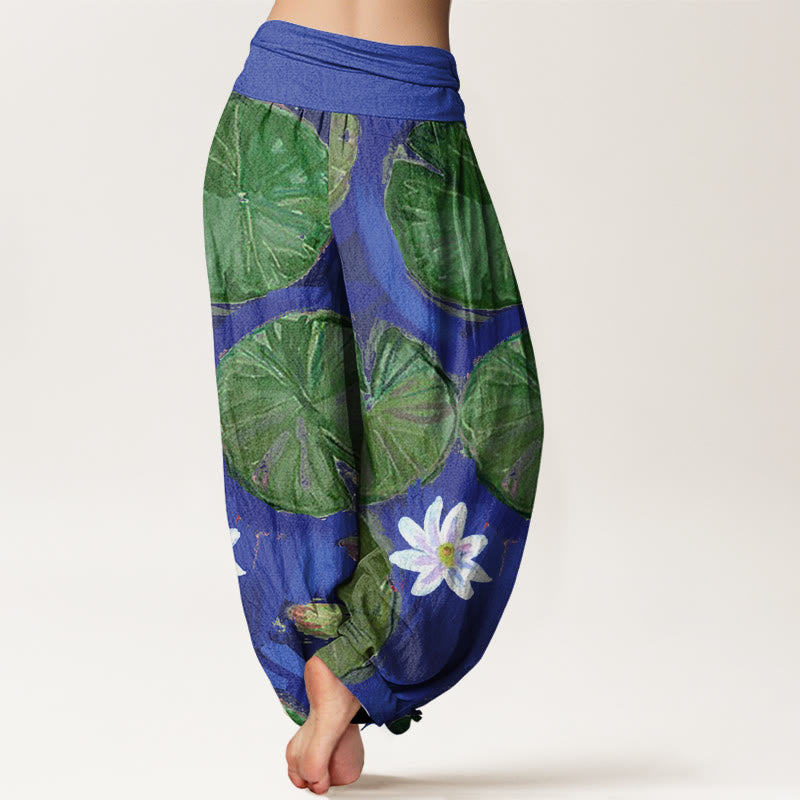 Pantalones harén para mujer con estampado de Buddha Stones - image 1