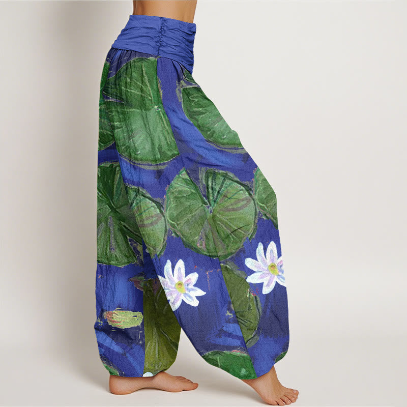 Pantalones harén para mujer con estampado de Buddha Stones - image 3