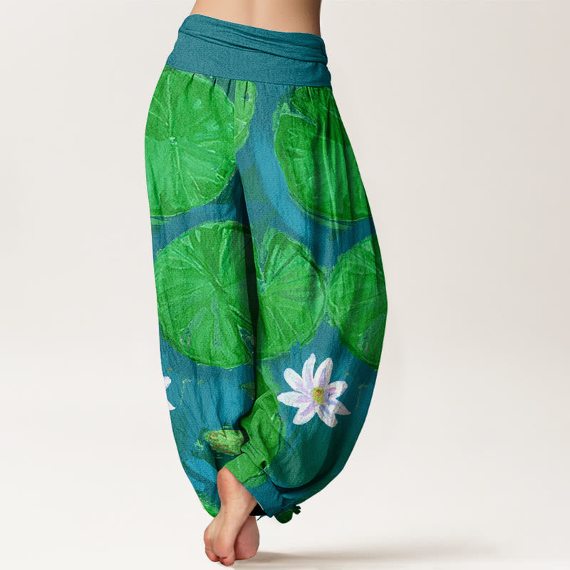Pantalones harén para mujer con estampado de Buddha Stones - image 5