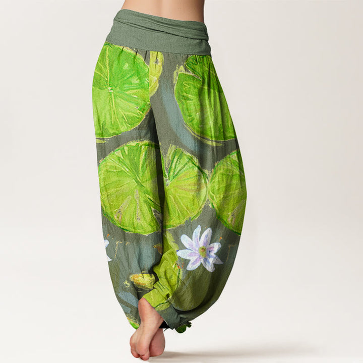 Pantalones harén para mujer con estampado de Buddha Stones - image 9