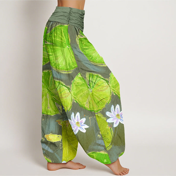 Pantalones harén para mujer con estampado de Buddha Stones - image 10