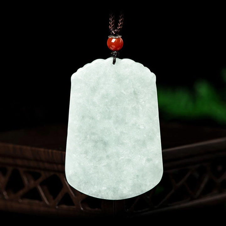Collar con colgante de amuleto de abundancia del zodíaco chino de 12 Buddha Stones de jade natural - image 2