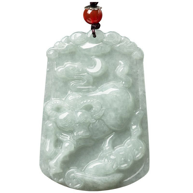 Collar con colgante de amuleto de abundancia del zodíaco chino de 12 Buddha Stones de jade natural - image 13
