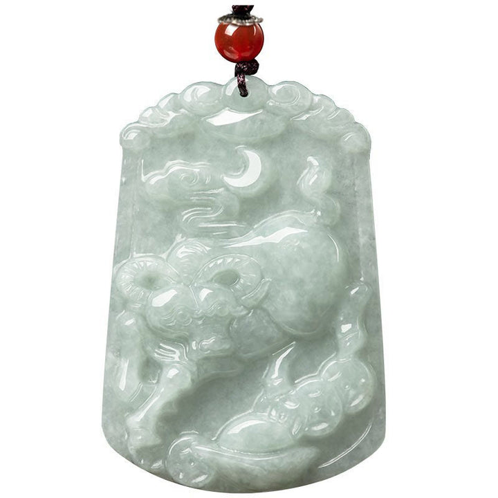 Collar con colgante de amuleto de abundancia del zodíaco chino de 12 Buddha Stones de jade natural - image 13