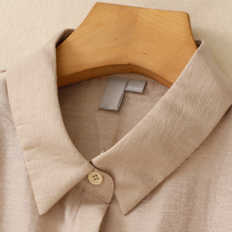 Conjunto de 2 piezas de camisa de manga corta con estampado de Buddha Stones y falda de 7-8 de largo con bolsillos de algodón y lino para mujer - image 17