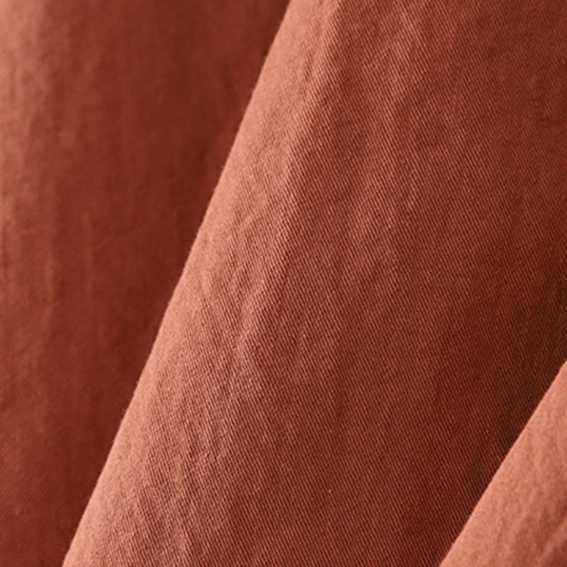Vestido midi de algodón con mangas largas abullonadas, diseño de patchwork de encaje con volantes y bolsillos de Buddha Stones - image 8