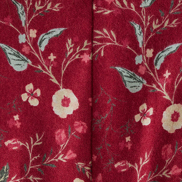 Vestido midi de lino y algodón con estampado étnico de Buddha Stones, manga larga, cordón ajustable y bolsillos - image 18