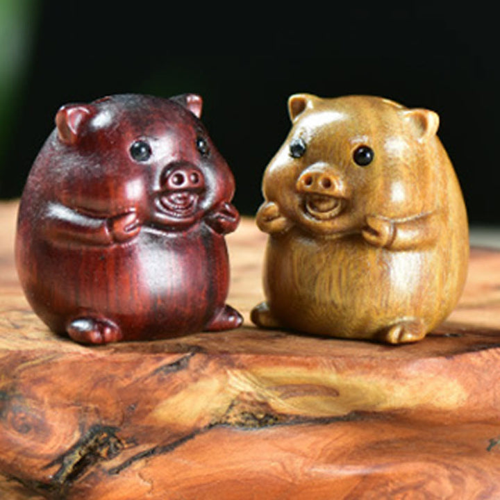 Buddha Stones, sándalo verde, hoja pequeña, sándalo rojo, cerdos adorables, animales, decoración positiva - image 19
