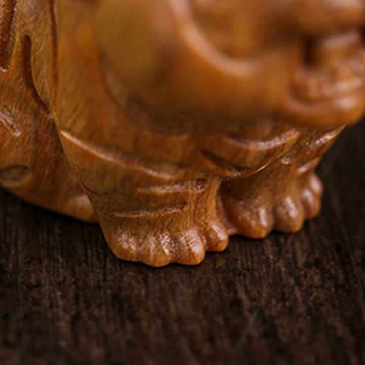 Buddha Stones de sándalo verde, animales tigres adorables, decoración positiva - image 10