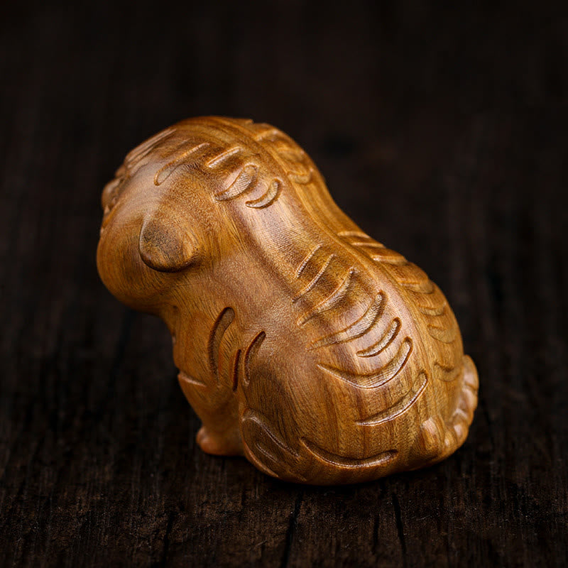 Buddha Stones de sándalo verde, animales tigres adorables, decoración positiva - image 3