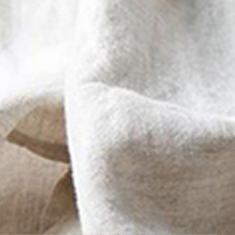 Pantalones casuales de algodón Buddha Stones con dobladillo con abertura para mujer, de pierna ancha y bolsillos, de largo 7-8 - image 4